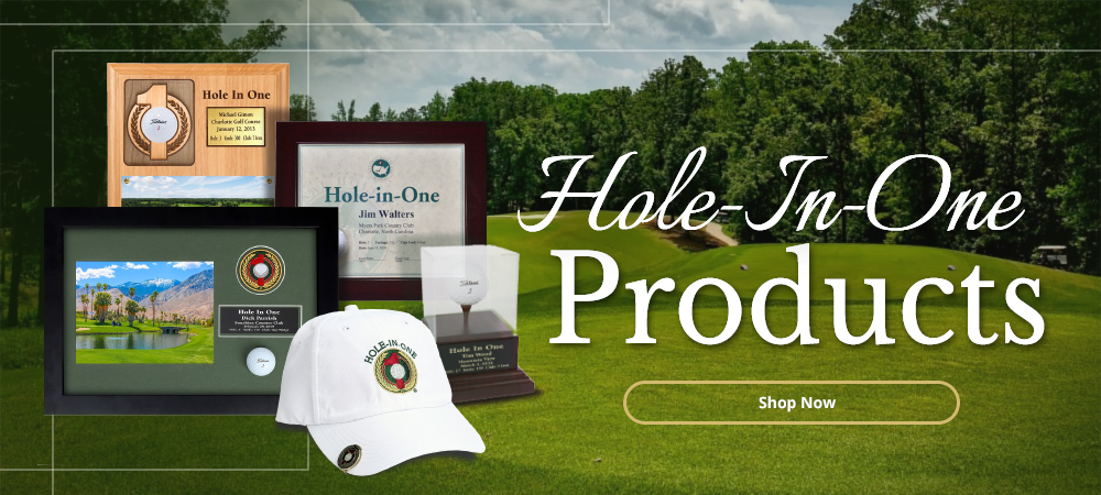 Hole in One Plaques, Hat, Ball Case